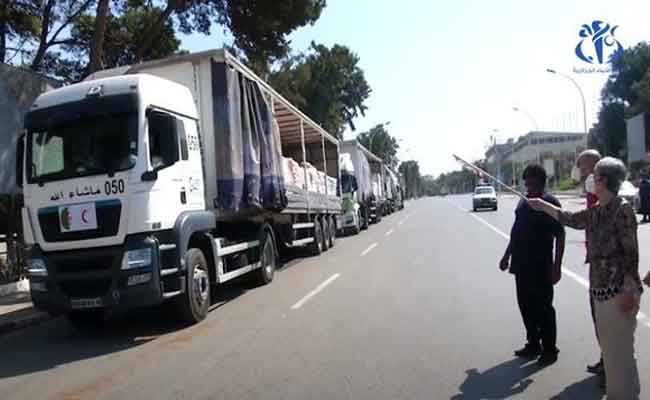 إرسال الجزائر 100 طن من المساعدات الانسانية إلى النيجر