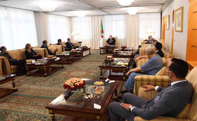 استقبال تبون ممثلين عن “مبادرة القوى الوطنية للإصلاح”