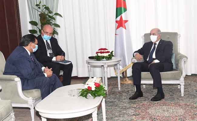 استقبال تبون لسفير الهند الذي انتهت مهمته بالجزائر