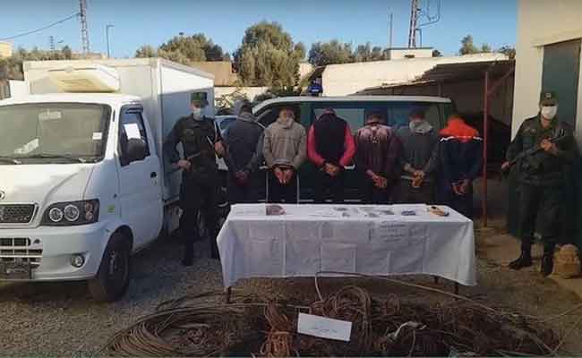 الإطاحة بشبكة إجرامية مختصة في تخريب الشبكات الكهربائية لسرقة الأسلاك النحاسية بمستغانم