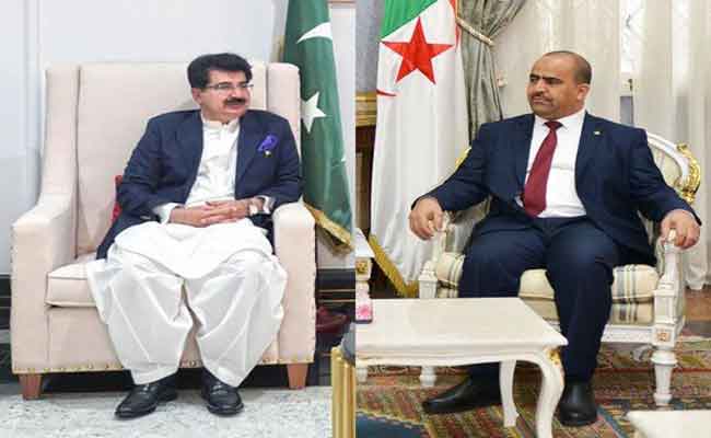 محادثات هاتفية بين سليمان شنين و رئيس مجلس الشيوخ الباكستاني