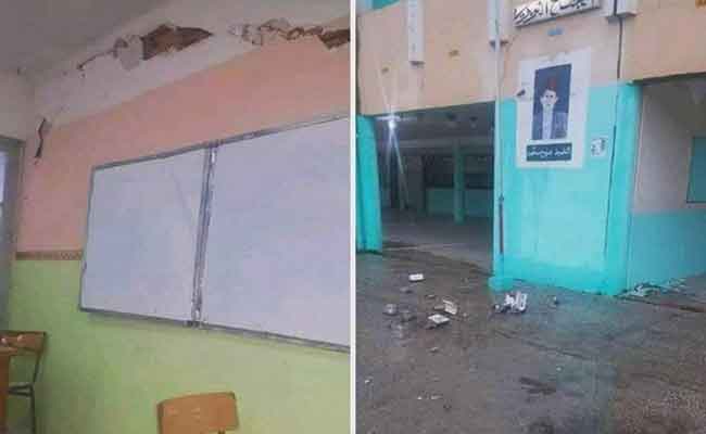 زلزال سكيكدة يخلف عدة تشققات و انهيارات بسيطة في البنايات