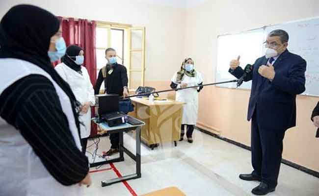 جراد يقص شريط افتتاح الموسم الدراسي 2020-2021 للطورين المتوسط والثانوي من العاصمة