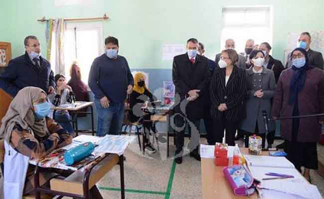 كريكو تعاين مدى تطبيق البرتوكول الصحي بمدرسة المعوقين سمعيا بالرويبة