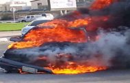 وفاة سائق سيارة و مرافقته حرقا داخل سيارة في تلمسان