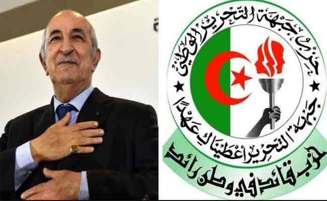 الأفلان “يثمن ما تحقق في عام واحد تحت قيادة الرئيس عبد المجيد تبون”