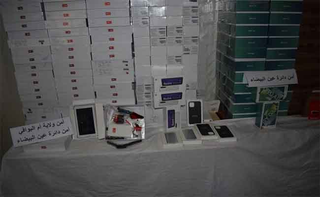 الأمن يحجز أكثر من 4000 جهاز إلكتروني مهرب بمدينة عين البيضاء