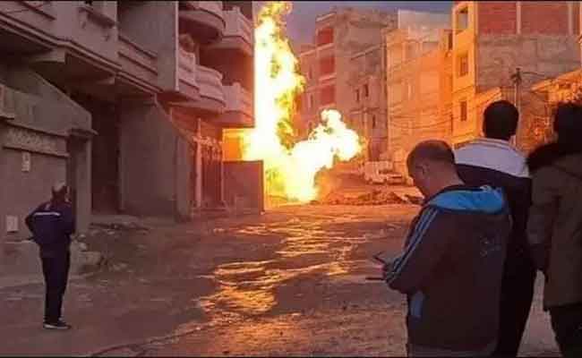 اندلاع حريق بأنبوب غاز بسركينة في قسنطينة