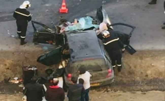 انقلاب سيارة يخلف مقتل أربعيني و زوجته الحامل بخنشلة