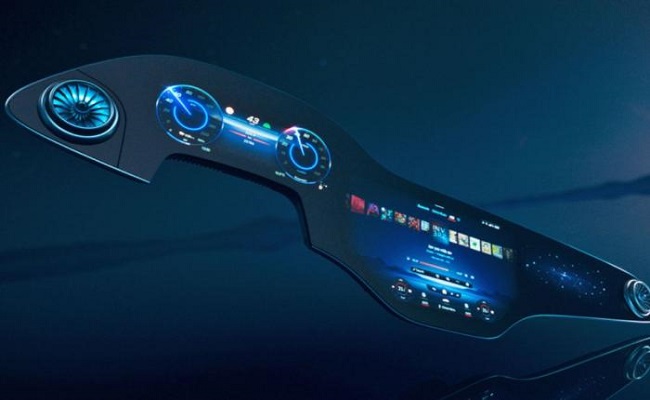 مرسيدس تكشف عن شاشة بحجم 56 إنش لسيارة EQS الكهربائية...
