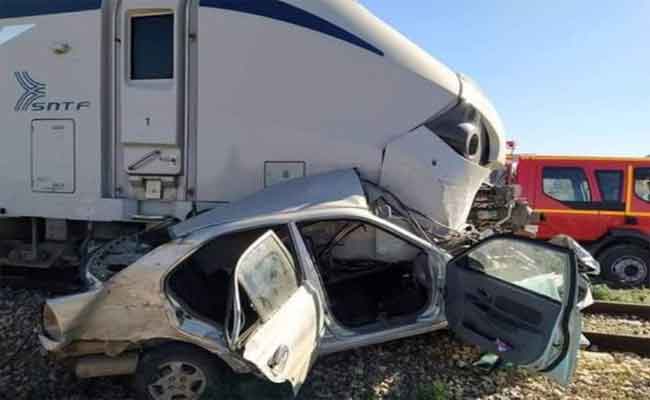 اصطدام قطار مع سيارة يخلف قتيلا بالشلف