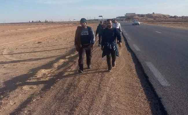 شباب عاطل عن العمل بتڤرت يحتج بالسير مشيا على الأقدام إلى العاصمة