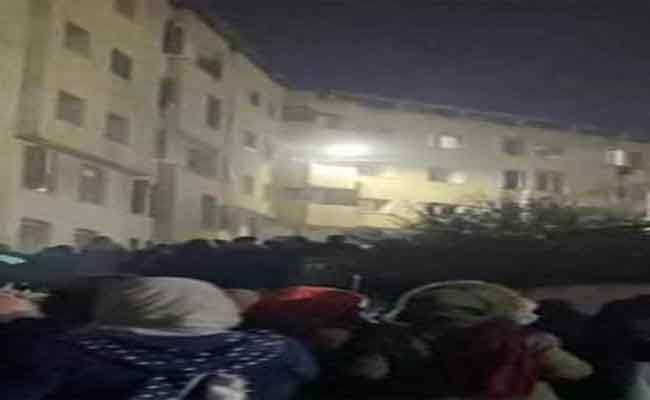 نشوب حريق بالإقامة الجامعية للبنات أولاد فايت 3 بالعاصمة