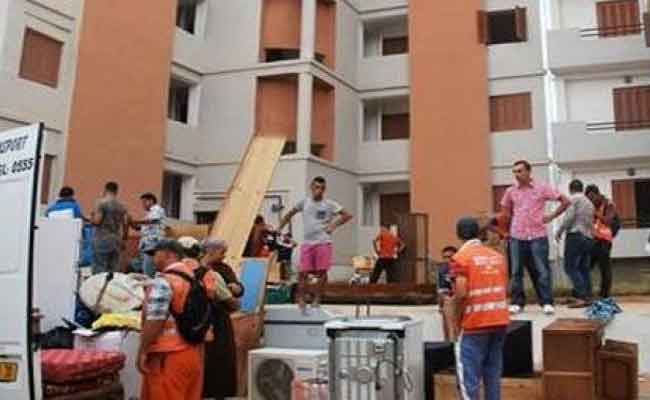 انطلاق عملية ترحيل 129 عائلة قاطنة بالإحياء القصديرية