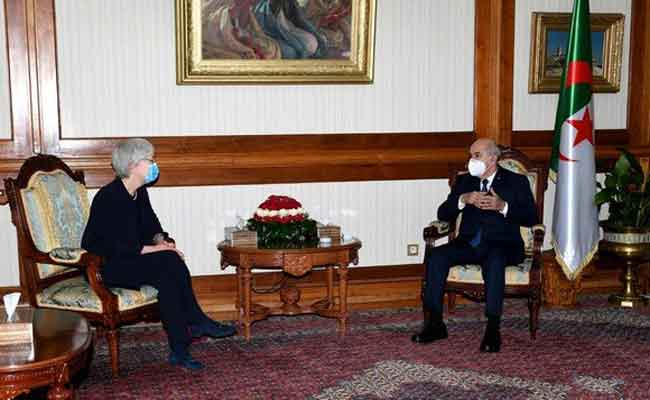 استقبال تبون لسفيرة ألمانيا بالجزائر