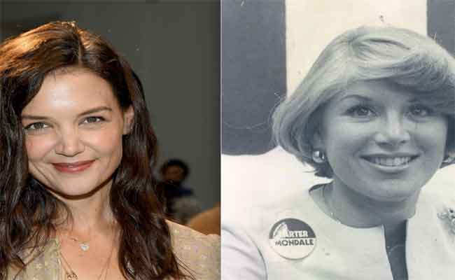 كبطلة ومنتجة…كاتي هولمزتقود السيرة الذاتية “فتاة ووترغيت” عن قصة حياة جيل واين بانكس