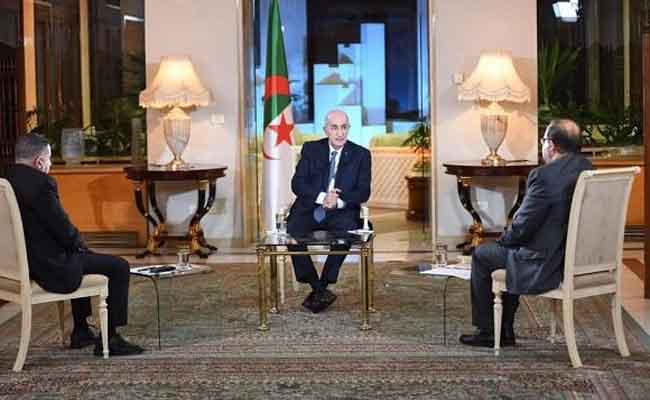 أهم ما تطرق له الرئيس تبون في مقابلته مع مسؤولي بعض وسائل الاعلام الوطنية