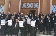محامو بشار ينظمون وقفة احتجاجية ثالثة أمام مجلس القضاء