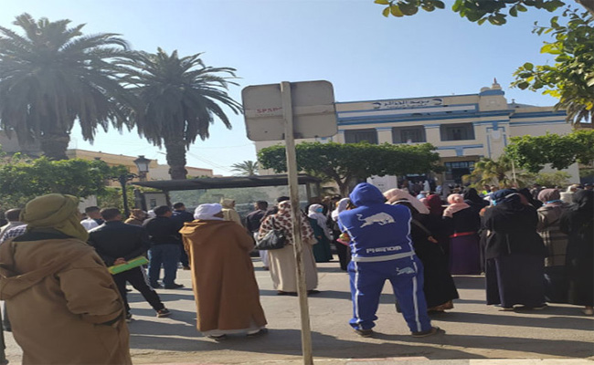 احتجاج المتقاعدين بغليزان