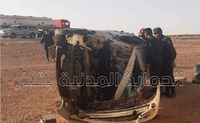 انقلاب سيارة يخلف قتيلا و جريحا ببشار