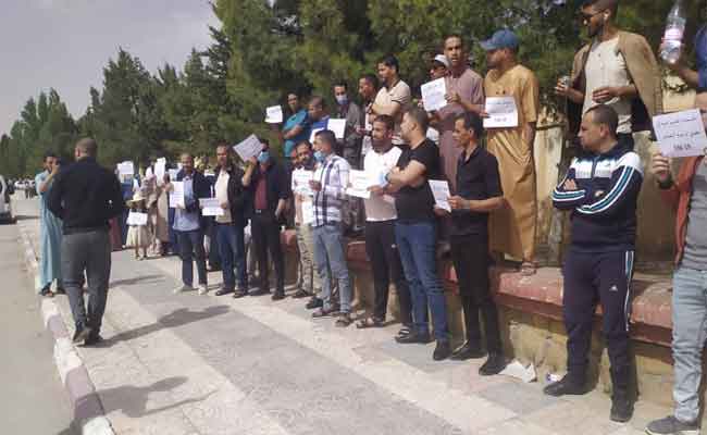 احتجاج عمال عقود ما قبل التشغيل بالجلفة