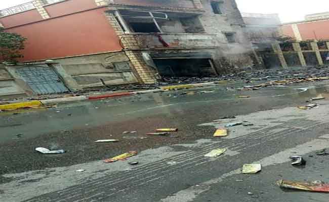 انفجار مهول في محل لبيع المبيدات بآقبو ببجاية