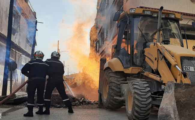 تسرب للغاز يخلف حريقا مهولا في سيدي بلعباس