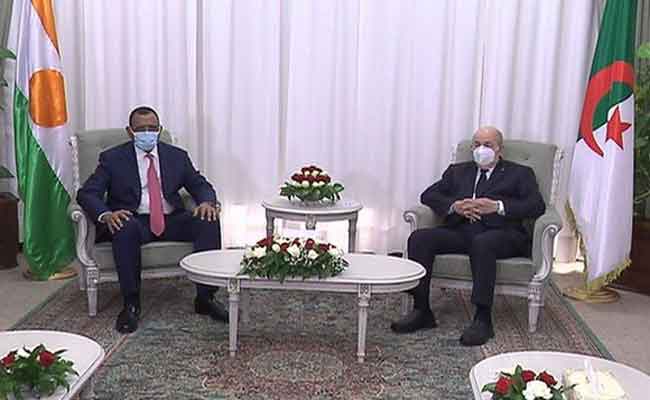 استقبال تبون لنظيره النيجيري