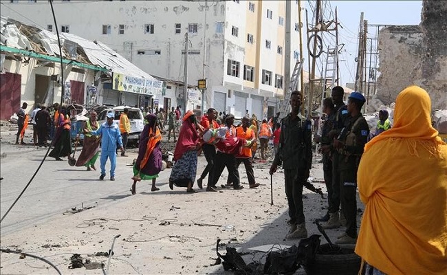 4  قتلى بتفجير انتحاري استهدف مقر الاستخبارات الصومالية...