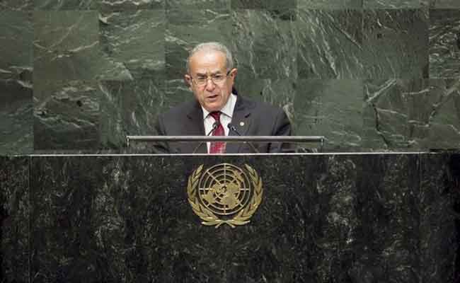 مشاركة لعمامرة في الدورة الـ76 للجمعية العامة للأمم المتحدة