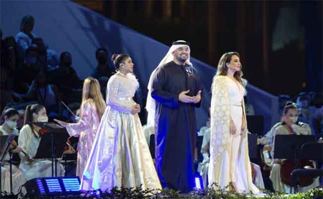 أحلام تصدح بأغنية خاصة بثلاث لغات في حفل اطلاق “اكسبو دبي 2020″من قلب العاصمة الاماراتية…