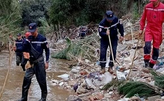 انتشال جثة الضحية المفقودة جراء الأمطار الأخيرة بالدرارية بالعاصمة