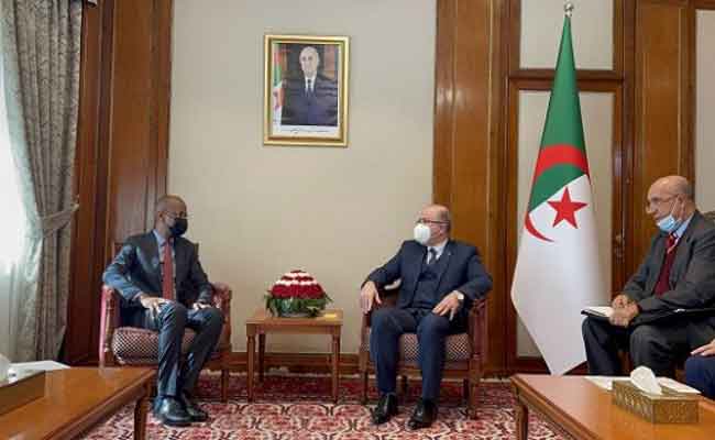 استقبال بن عبد الرحمان لوزير الطاقة لجمهورية تنزانيا