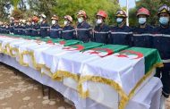إعادة دفن رفات 22 شهيدا بمقبرتي الشهداء ببلديتي السانية بوتليليس في وهران بحضور وزير المجاهدين