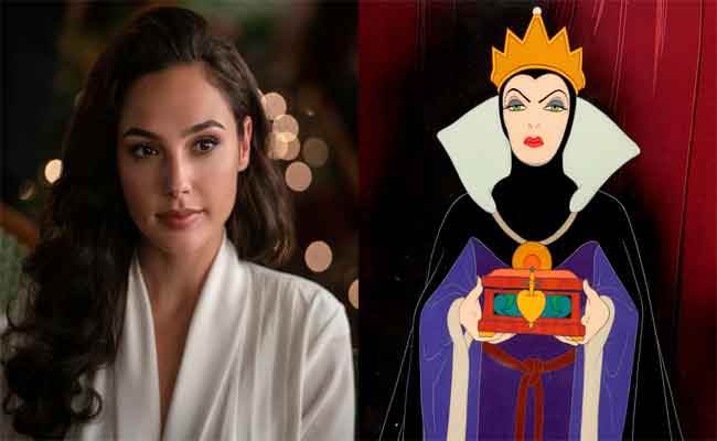 جال جادوت الملكة الشريرة أمام راشيل زيجلر في النسخة الحية من “سنو وايت والأقزام السبعة”لديزني…