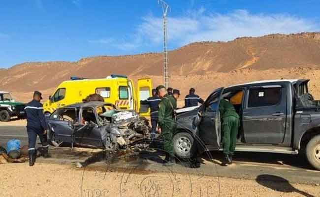 مجزرة مرورية تخلف قتيلان و 3 جرحى بتمنراست