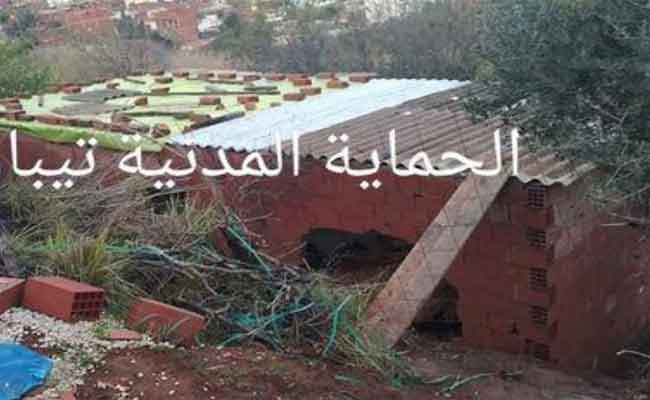 سقوط صخرة على بناء قصديري بعين تڤورايت في تيبازة دون تسجيل خسائر في الأرواح