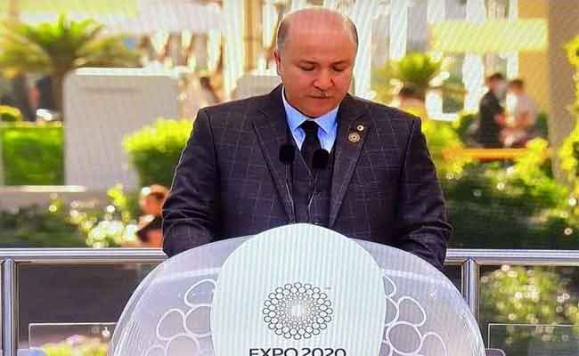 إشراف الوزير الأول بن عبد الرحمان على مراسم الاحتفال باليوم الوطني للجزائر ب”إكسبو 2020 دبي”