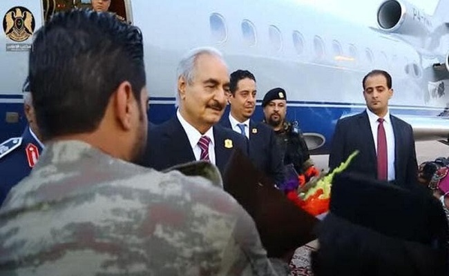 حفتر أرسل إبنه سرا إلى إسرائيل