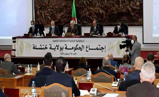 افتتاح أشغال اجتماع الحكومة المخصص للبرنامج التكميلي للتنمية بولاية خنشلة