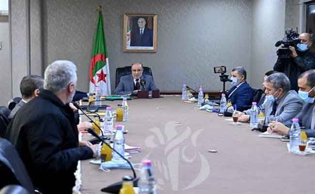 استقبال بلمهدي لعميد مسجد باريس والخليفة العام للطريقة التيجانية