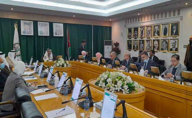 لقاء وفد عن مجلس الأمة برئيس البرلمان العربي بعمان