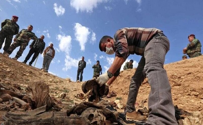 العثور على مقبرة جماعية لعناصر الشرطة شمال العراق