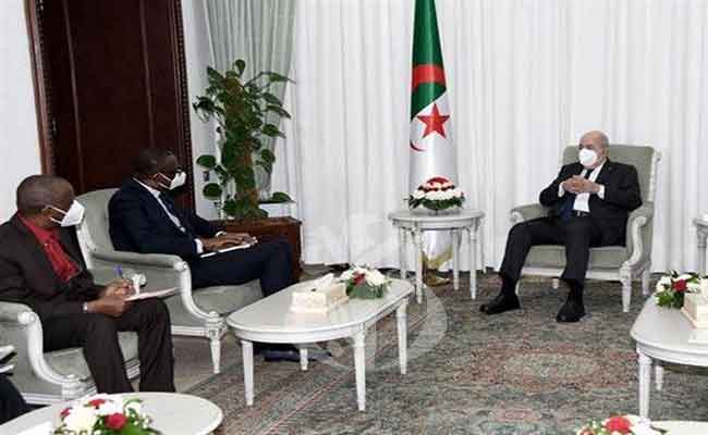 استقبال رئيس الجمهورية لوزير الخارجية المالي