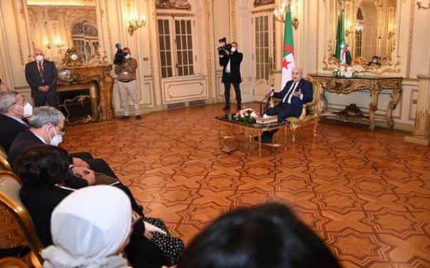 لقاء الرئيس تبون مع ممثلين للجالية الجزائرية بمصر