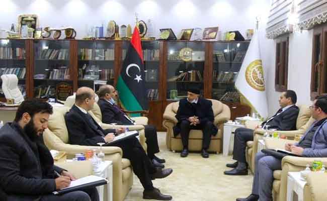 استقبال السيد شنين يستقبل من طرف رئيس مجلس النواب الليبي