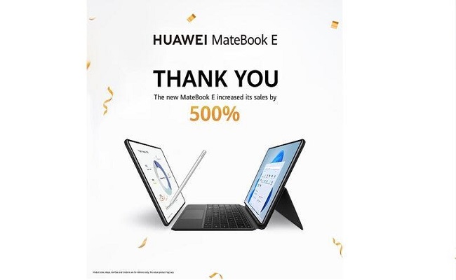 HUAWEI MateBook E نسبة 500%نموّ في المبيعات...