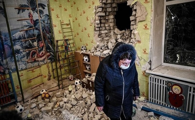 قصف الجبهة الشرقية لأوكرانيا