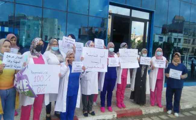 إضراب قابلات معسكر للمطالبة بـ”هوية طبية”