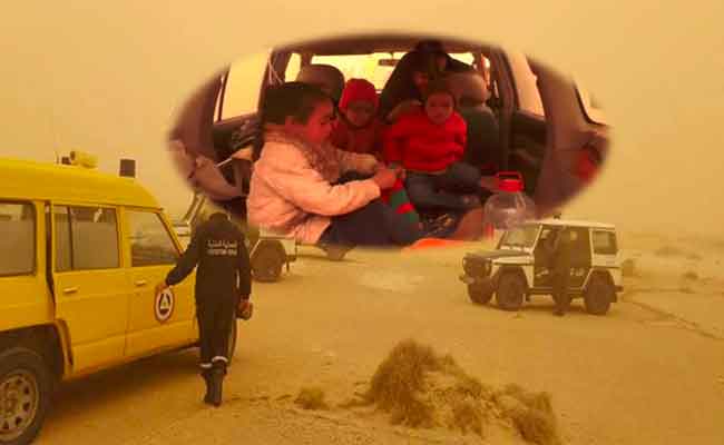 نهاية سعيدة لعملية البحث عن عائلة تاهت وسط الصحراء بالنعامة